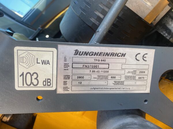 Jungheinrich TFG540 Gas Frontstapler / Hubhöhe 4500mm / 3.900kg Hubkraft / Seriennummer FN370961 / 2238 Betriebsstunden – Bild 11