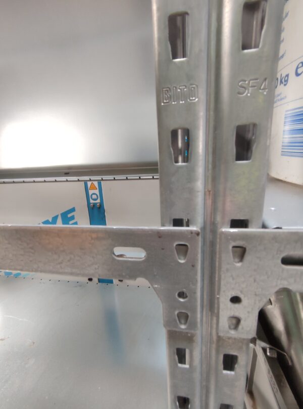 BITO SF4 Fachbodenregal / Stecksystem / 300 x Meter / 2500x600 mm / verzinkt – Bild 4