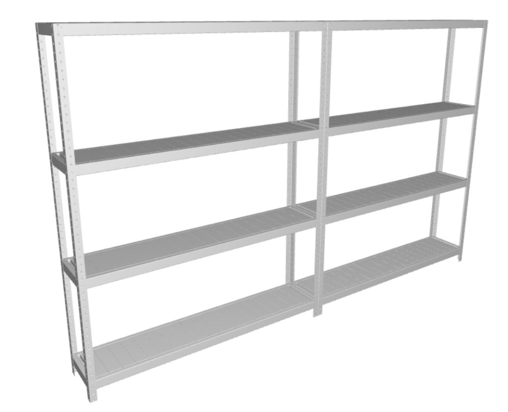 Meta Weitspannregal SPEED RACK | Höhe 2.470 mm | Traversenlänge 2.000 mm | Neu