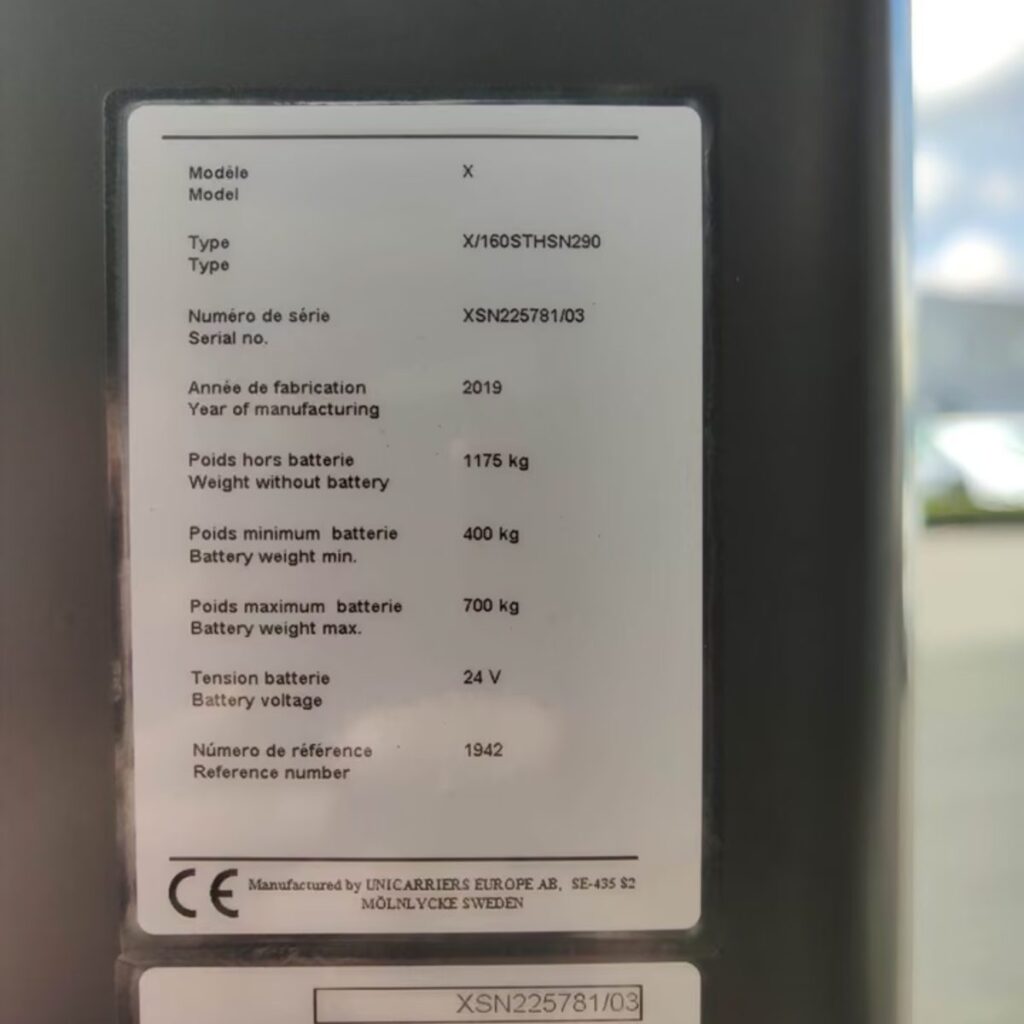Unicarriers X/160STHSN290 high-lift pallet truck | Lift height 2,900 mm | Used, image 5 of 6