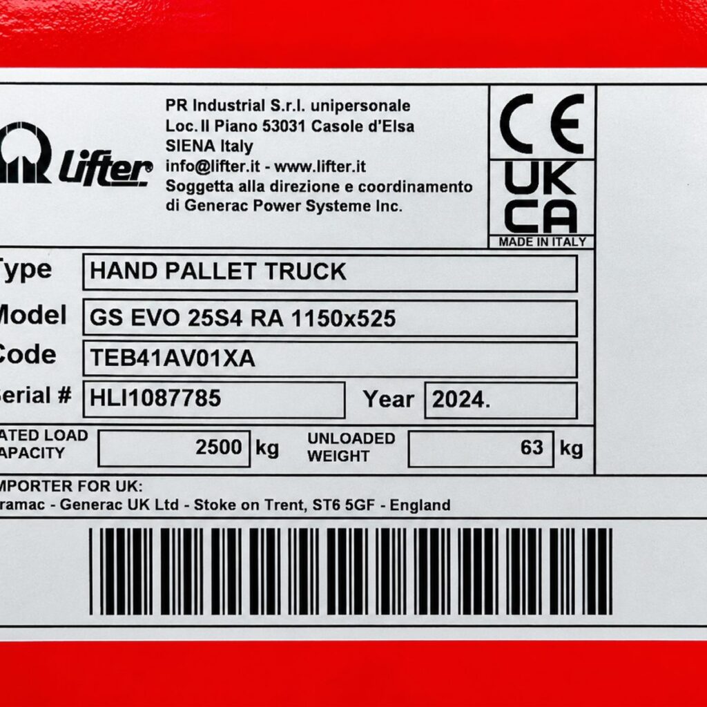 GS EVO pallet truck | Lift height 200 mm | Capacity 2,500 kg | New, image 3 of 3