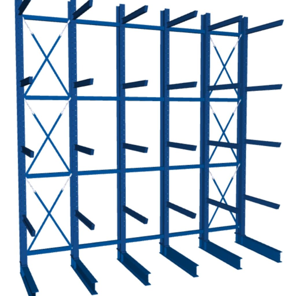 Meta Cantilever Racking MULTISTRONG HEAVY | Height 5,100 mm | Depth 1,200 mm | New
