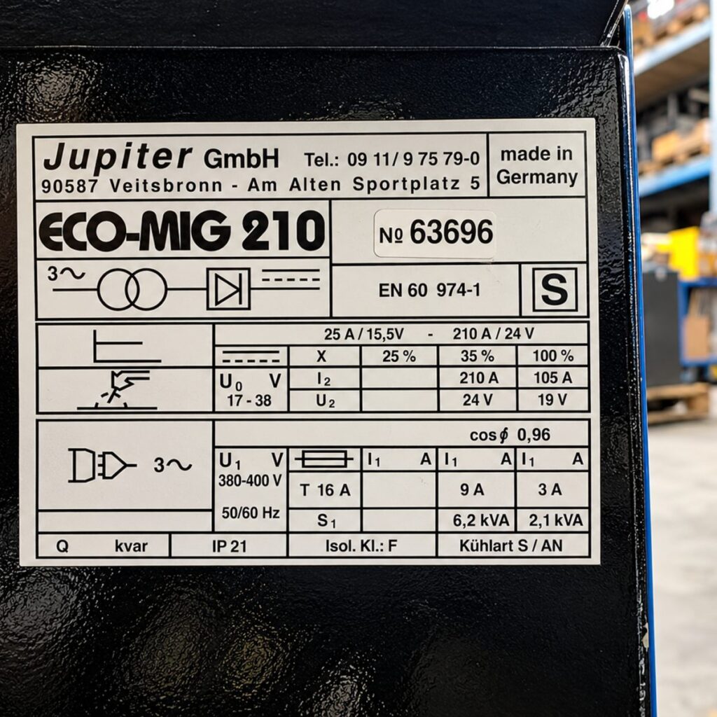 Jupiter GmbH ECO-MIG 210 welding machine | Used, image 3 of 3