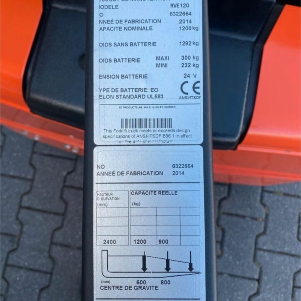 TOYOTA Hochhubwagen BT RWE120 | Hubhöhe 2.400 mm | Gebraucht